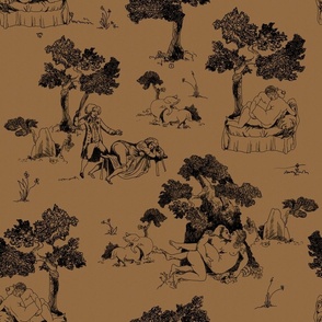 Kinky Toile de Jouy brown