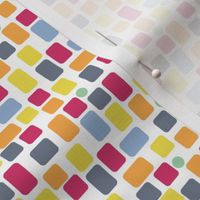 colorful irregular rectangles on white