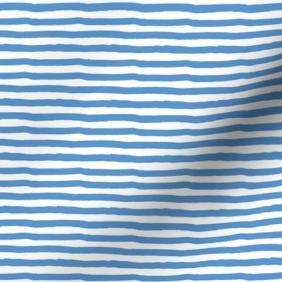 6" Bright Blue Stripes
