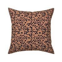 The spotted little dog dalmatian spots and cheetah animal print neutral minimal nursery rust copper brown 
