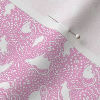 Paisley Rat Mosaic - 3 inch - light pink white