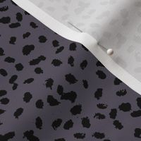 Messy animal spots boho minimalist design  cheetah dalmatian ink dots berry purple black  