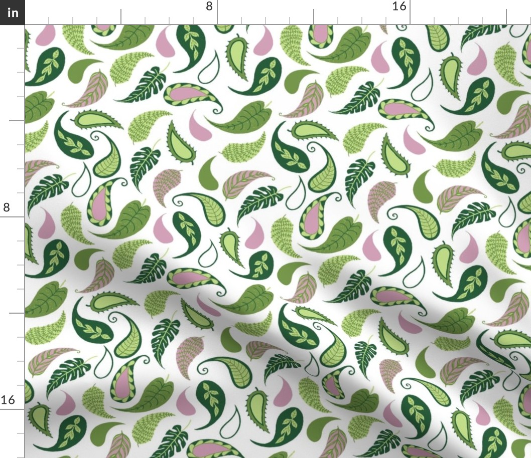 paisley pattern leaves