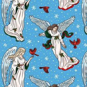 Christmas Angels Cardinals