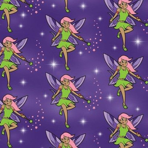 Magical Fairy on Purple