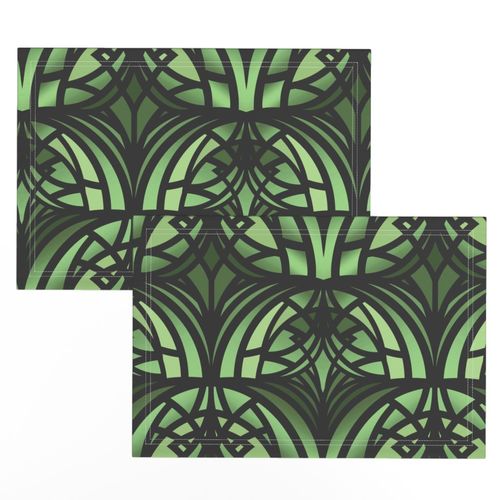 Art deco in emerald greens 12