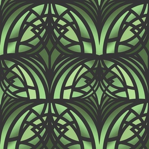 Art deco in emerald greens 12