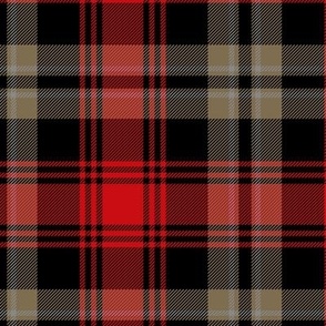 red, black and tan plaid