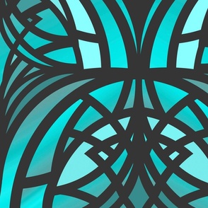 Teal art deco 24