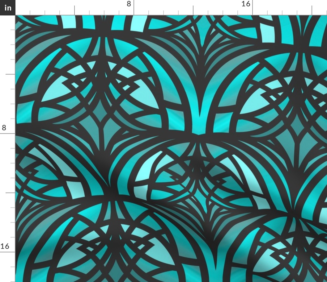 Teal art deco 12