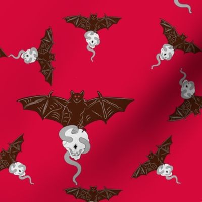 bats on red