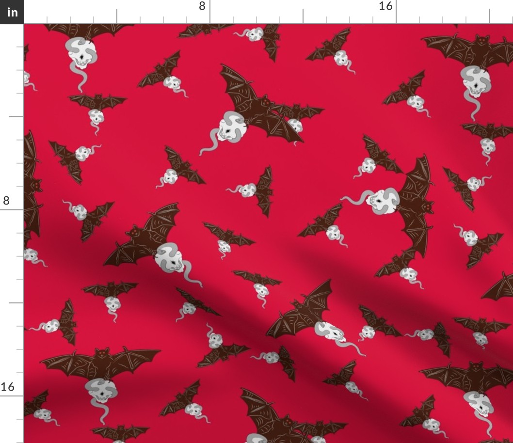 bats on red