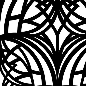 WHITE AND BLACK ART DECO 24