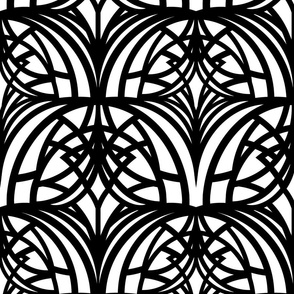 WHITE AND BLACK ART DECO 12