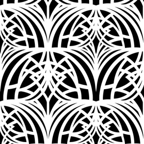 BLACK AND WHITE ART DECO 12