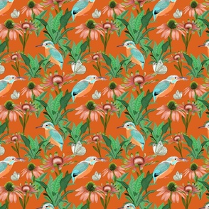 Kingfisher - orange - small