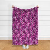 Ikat Aztec Dimaonds - pink purple lilac