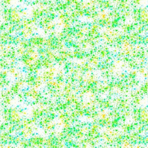 Colorful Paint Splatter Pattern with Green Yellow & Blue Colors