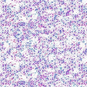 Colorful Paint Splatter Pattern with Blue and Purple