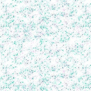 Colorful Paint Splatter Pattern with Green and Purple Colors