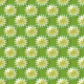 CPD5  - Medium - Cogs from the Wheel in  Yellow and Spring Green