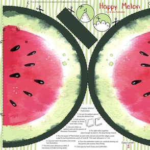 Cut & Sew Watermelon Potholder 