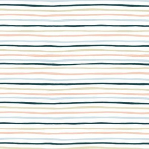 Small scale - shenanigans - horizontal stripes  - white