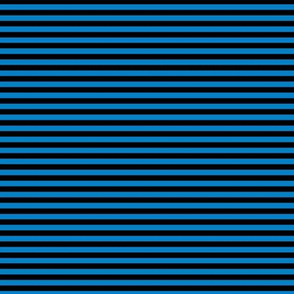 Small True Blue Bengal Stripe Pattern Horizontal in Black