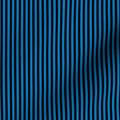 Small True Blue Bengal Stripe Pattern Vertical in Black