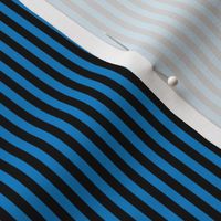 Small True Blue Bengal Stripe Pattern Vertical in Black