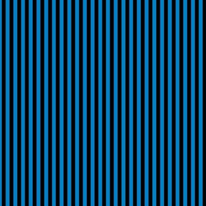 Small True Blue Bengal Stripe Pattern Vertical in Black