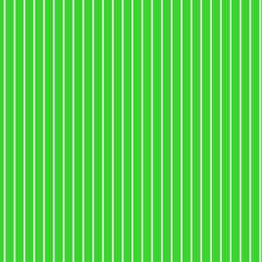 Small Lime Green Pin Stripe Pattern Vertical in White