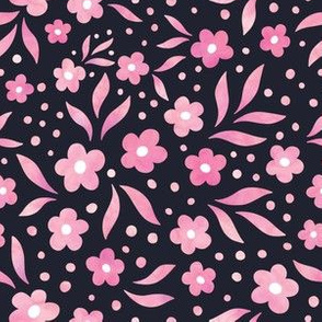 small pink floral