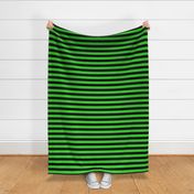 Large Lime Green Awning Stripe Pattern Horizontal in Black