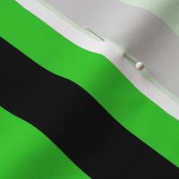 Large Lime Green Awning Stripe Pattern Vertical in Black