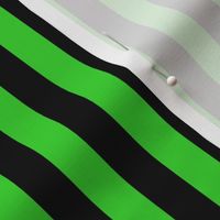 Lime Green Awning Stripe Pattern Vertical in Black