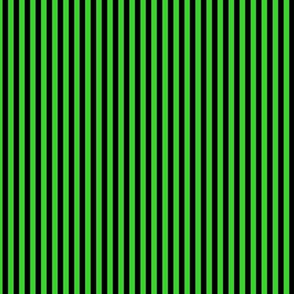 Small Lime Green Bengal Stripe Pattern Vertical in Black
