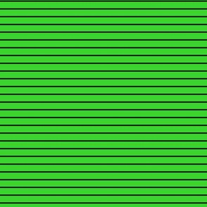 Small Lime Green Pin Stripe Pattern Horizontal in Black