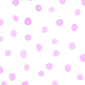 purple large watercolor polka dots