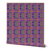 Berry Fractal Plaid © Gingezel™ 2013