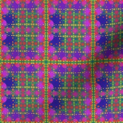 Berry Fractal Plaid © Gingezel™ 2013