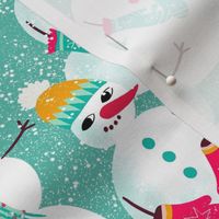 snowman woolen fashion // mint // small scale