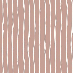 Shaky Lines Vertical Dusky Pink