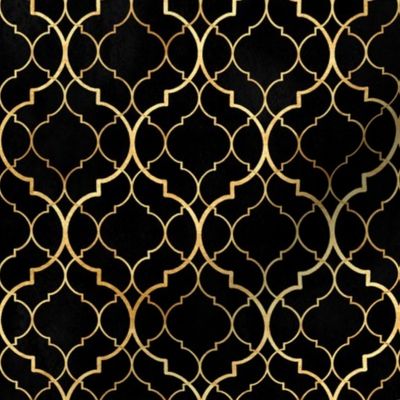 Black golden moroccan texture