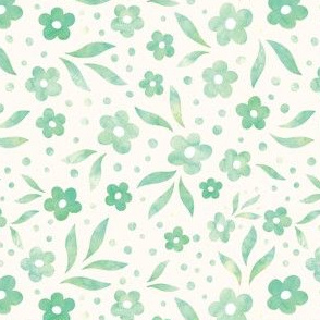 green floral