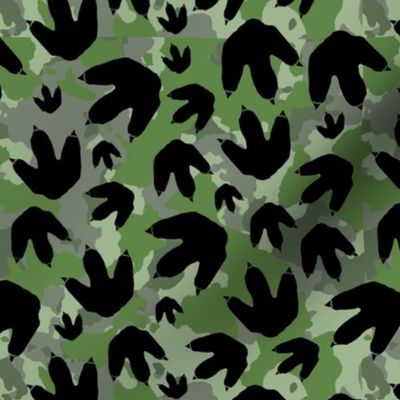 dino foot w green camo background