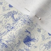 Country Dog Toile Blue Small
