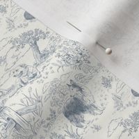 Country Dog Toile Grey Small