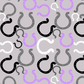 Purple horseshoes