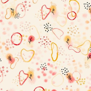 Abstract Watercolor Summer Floral